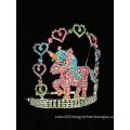 Colorful Heart Unicorn Animals Pageant Crown